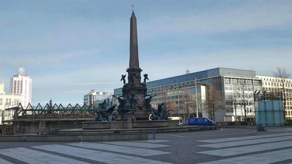 LEIPZIG - de Mende-fontein