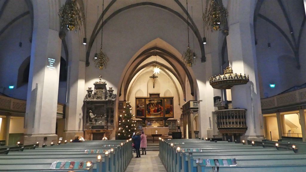 WITTENBERG - binnen in de Onze-Lieve-Vrouwe kerk
