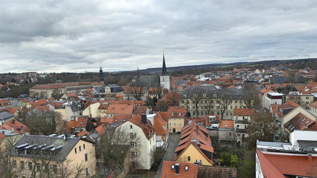 WEIMAR - het uitzicht vanaf de toren van de St. Jakob kerk
