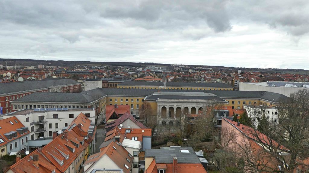WEIMAR - het uitzicht vanaf de toren van de St. Jakob kerk