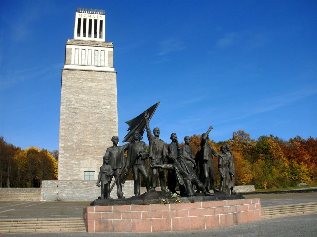 WEIMAR - het herdenkingsmonument van het concentratiekamp Buchenwald