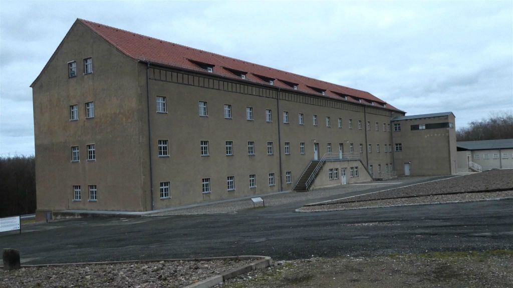 WEIMAR - een opslaggebouw bij het concentratiekamp Buchenwald