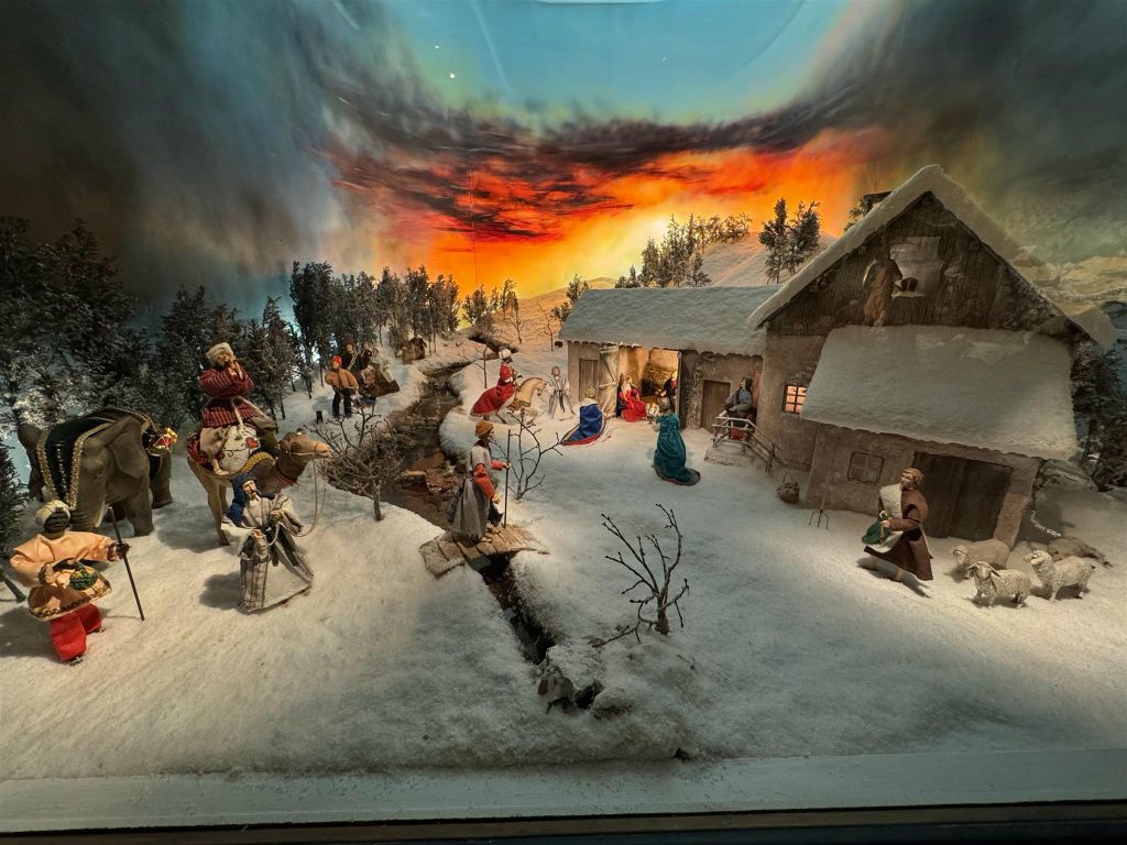 BÜLLINGEN - een kerststal in de kerststallententoonstelling Ars Krippana