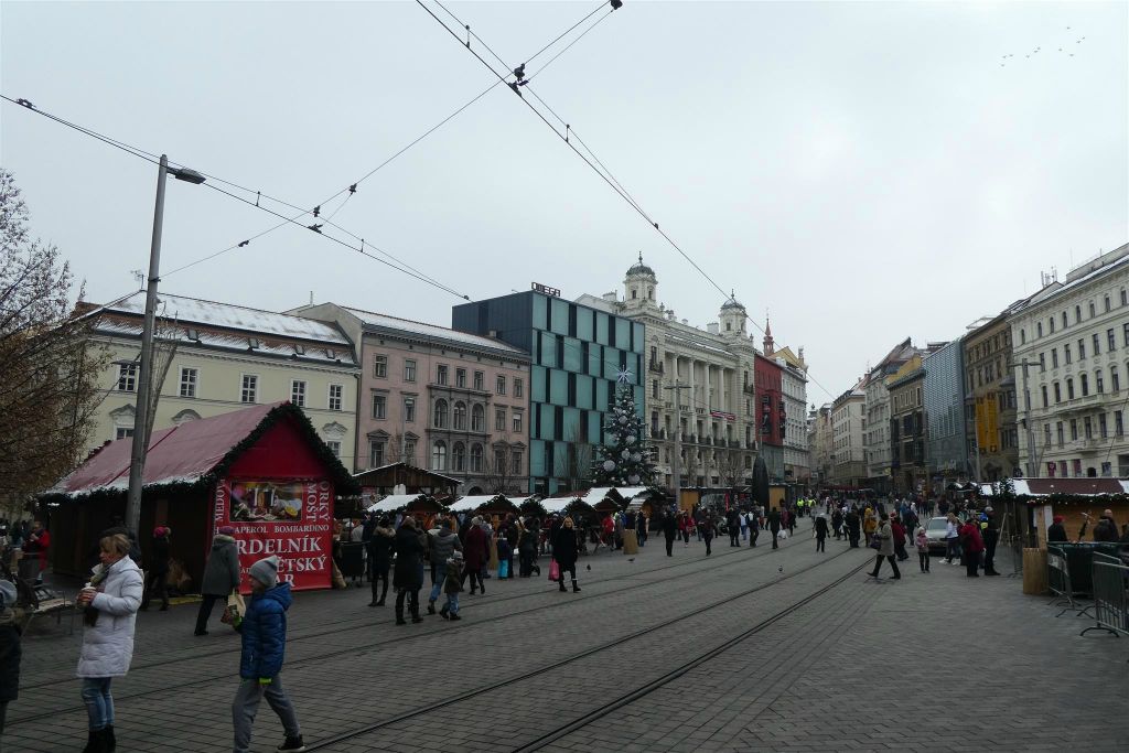 BRNO - de straat Náměstí Svobody