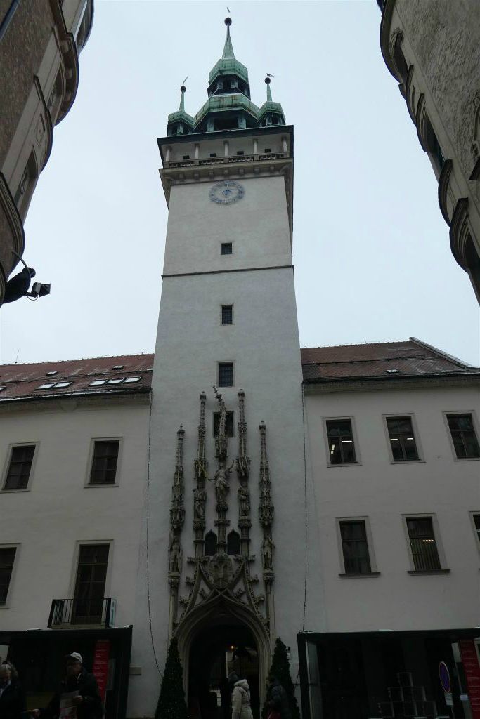 BRNO - de toren van het oude stadhuis