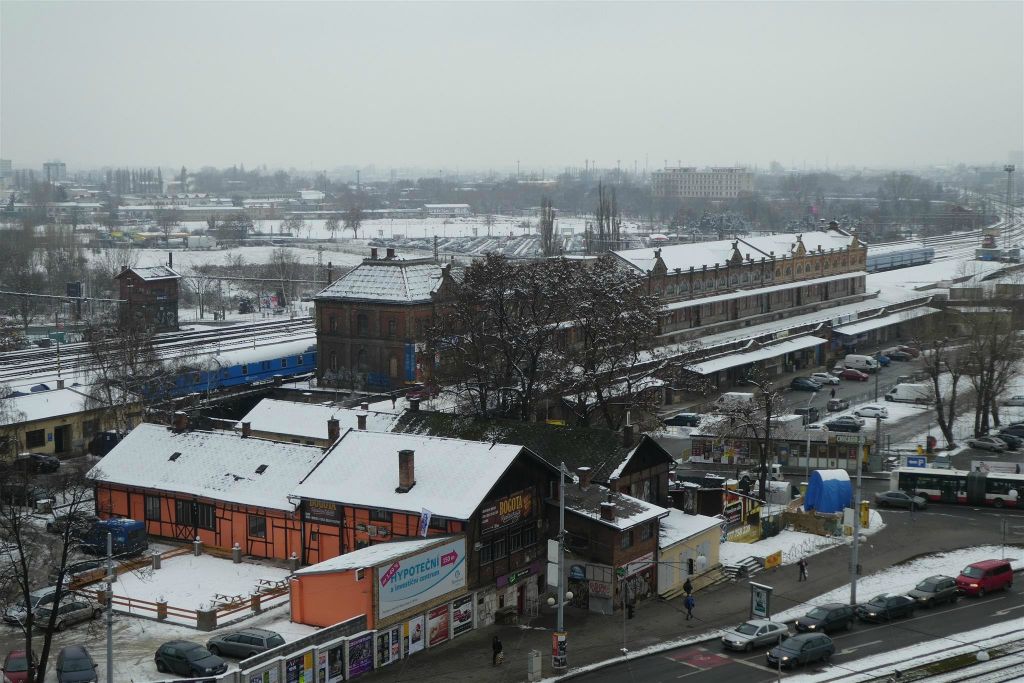BRNO - uitzicht op het gebouw Malá Amerika, een  voormalig pakhuis