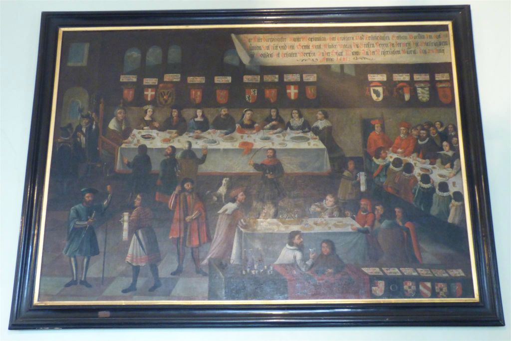 LEDNICE - een schilderij in het kasteel van Lednice