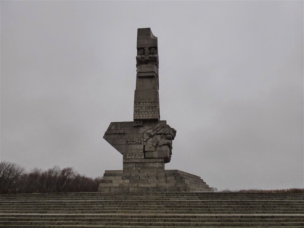 GDAŃSK - het monument bij Westerplatte waar in 1939 de 2e wereldoorlog begon