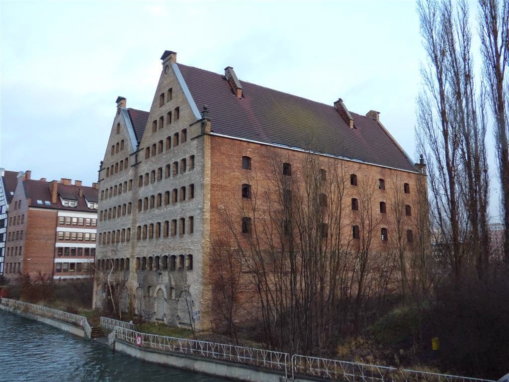GDAŃSK - de voormalige graanschuren van Groddeck