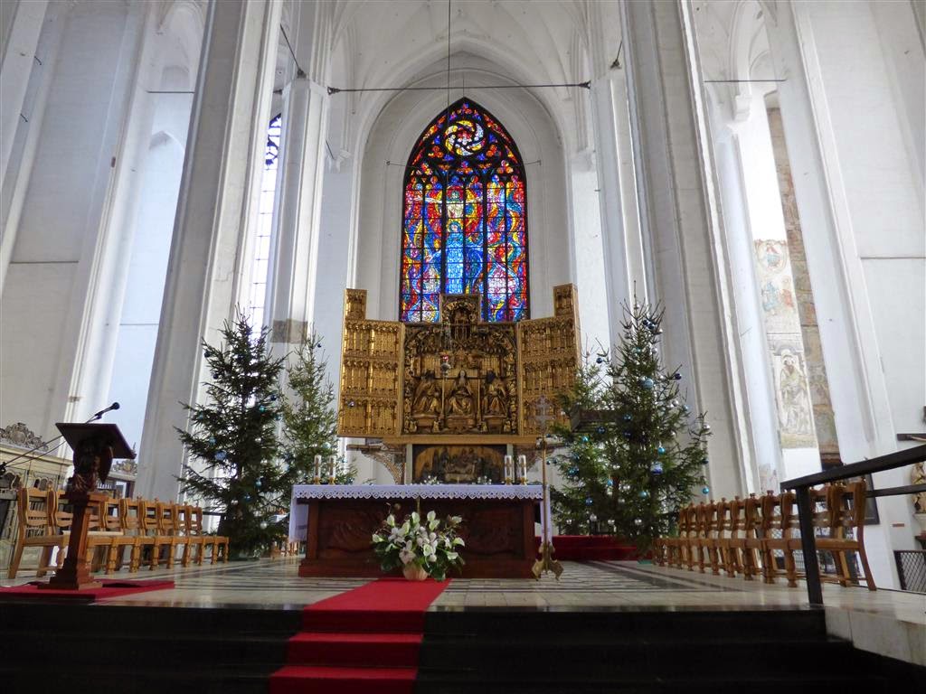 GDAŃSK - het altaar in de Mariakerk