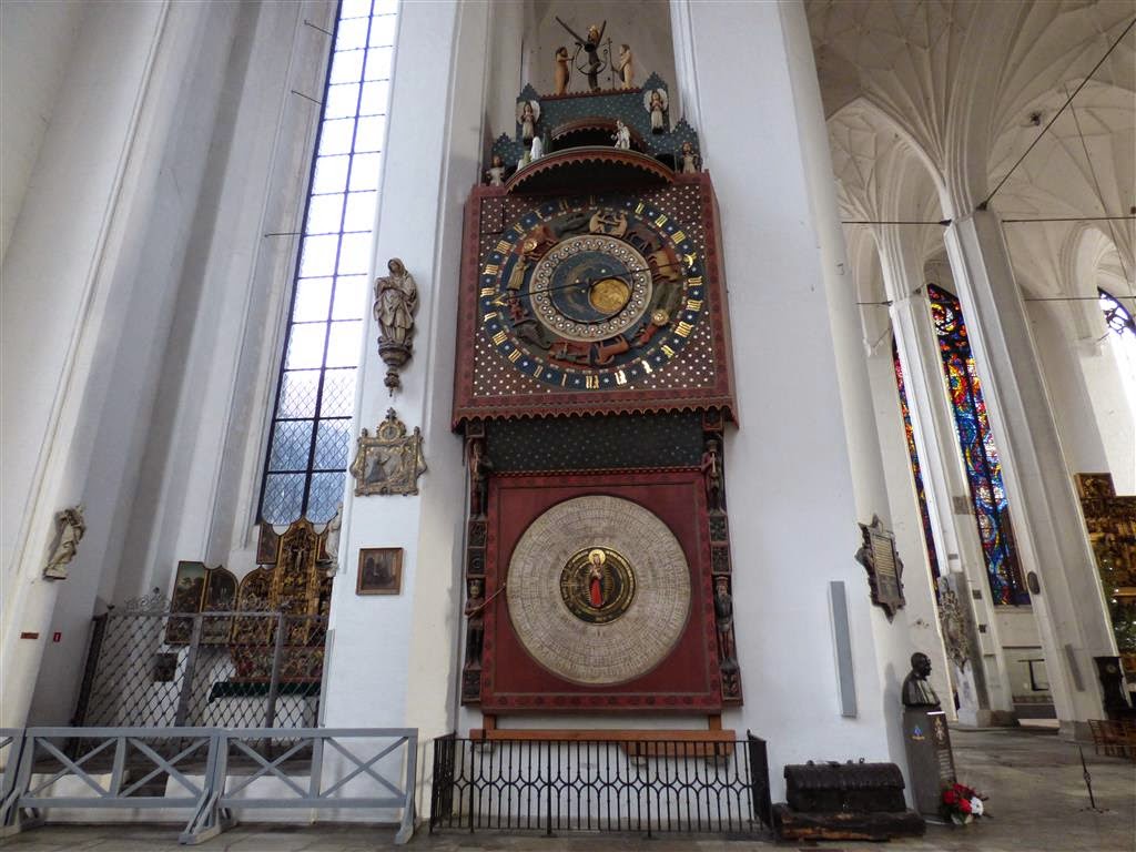 GDAŃSK - een astronomische klok in de Mariakerk