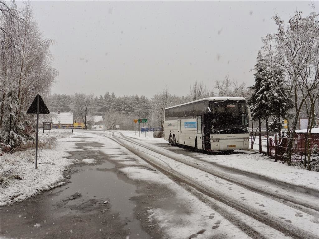 ZDROJEWO - onze Bolderman bus bij het Zdrojewo hotel waar we verbleven