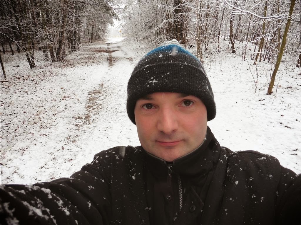 ZDROJEWO - Carlos in de sneeuw in de omgeving