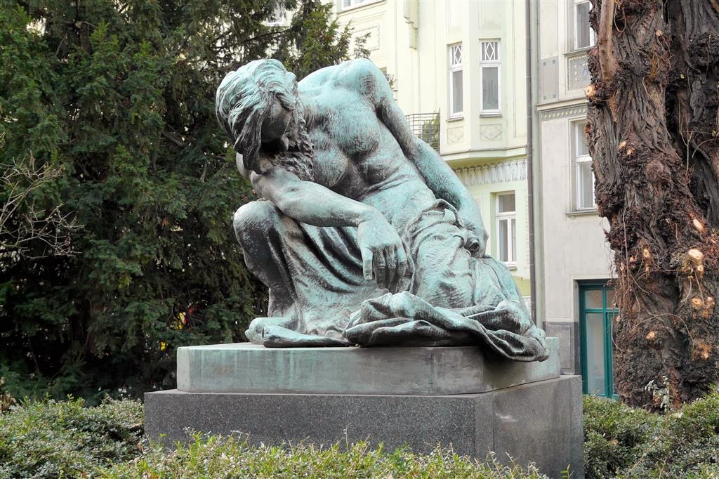 PRAAG - een standbeeld van Mozes