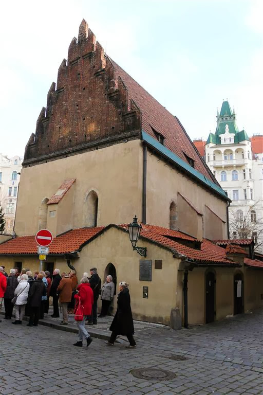 PRAAG - de Oudnieuwe Synagoge in de Joodse wijk Josefov