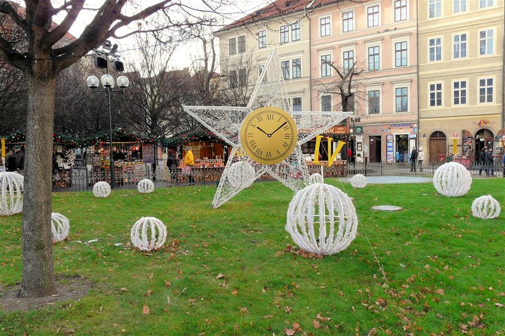 PRAAG - kerstversiering bij het oudestadsplein