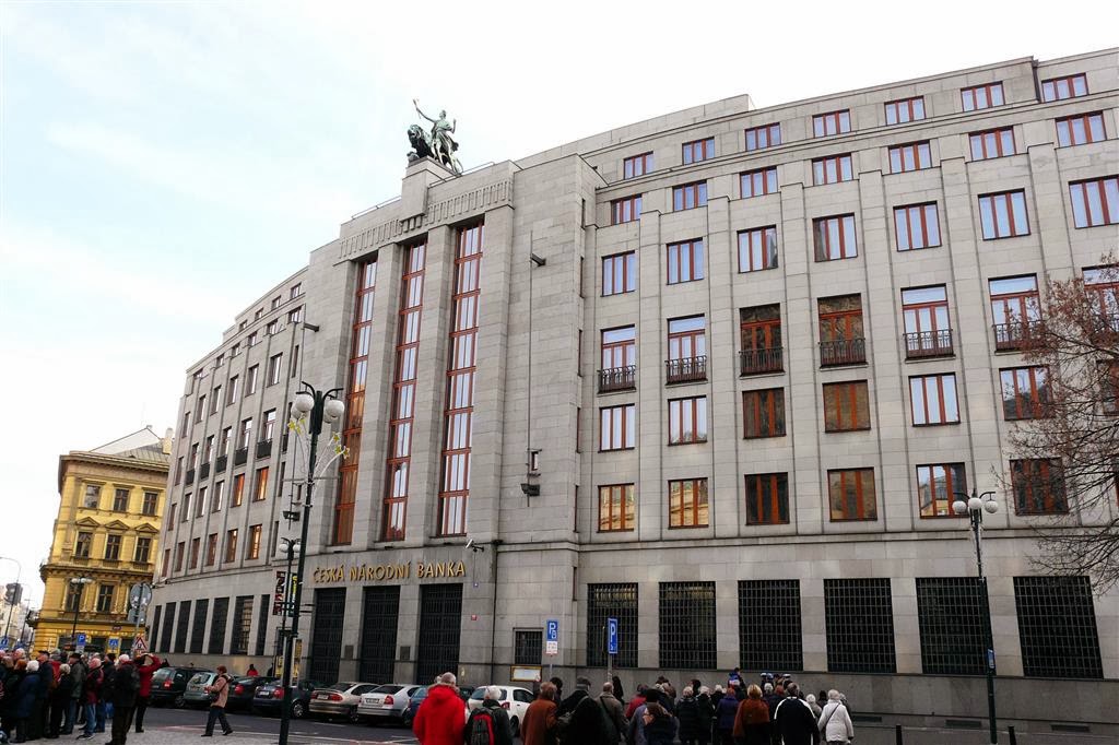 PRAAG - een gebouw van de Tsjechische nationale bank