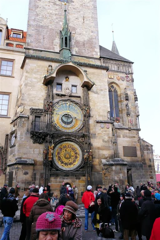 PRAAG - het astronomische uurwerk van Praag bij het oudestadsplein