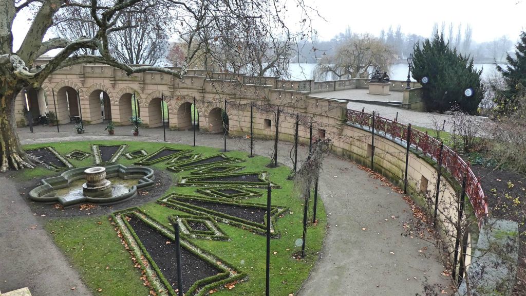 SCHWERIN - een binnenplaats van het kasteel Schwerin
