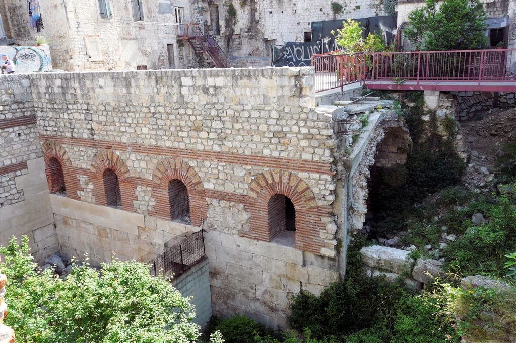 SPLIT - een gedeelte van het Paleis van Diocletianus
