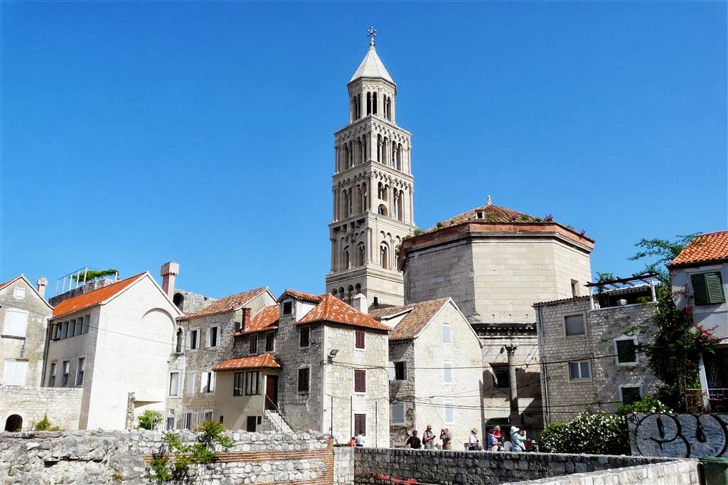 SPLIT - de klokkentoren van het Paleis van Diocletianus