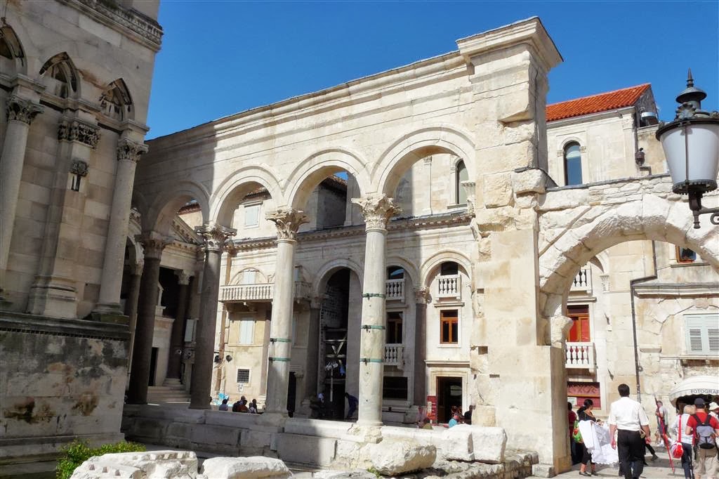 SPLIT - een gedeelte van het Paleis van Diocletianus