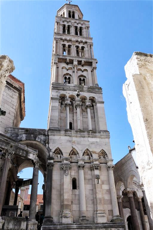 SPLIT - de klokkentoren van het Paleis van Diocletianus