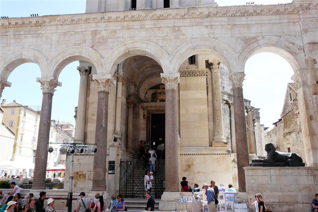 SPLIT - een gedeelte van het Paleis van Diocletianus