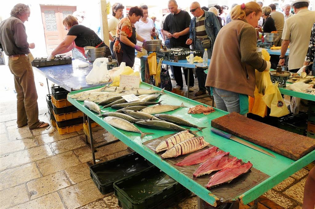 SPLIT - de lokale vismarkt