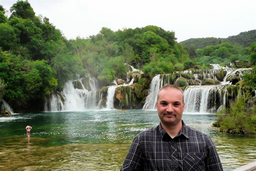 NATIONAAL PARK KRKA - Carlos bij enkele watervallen
