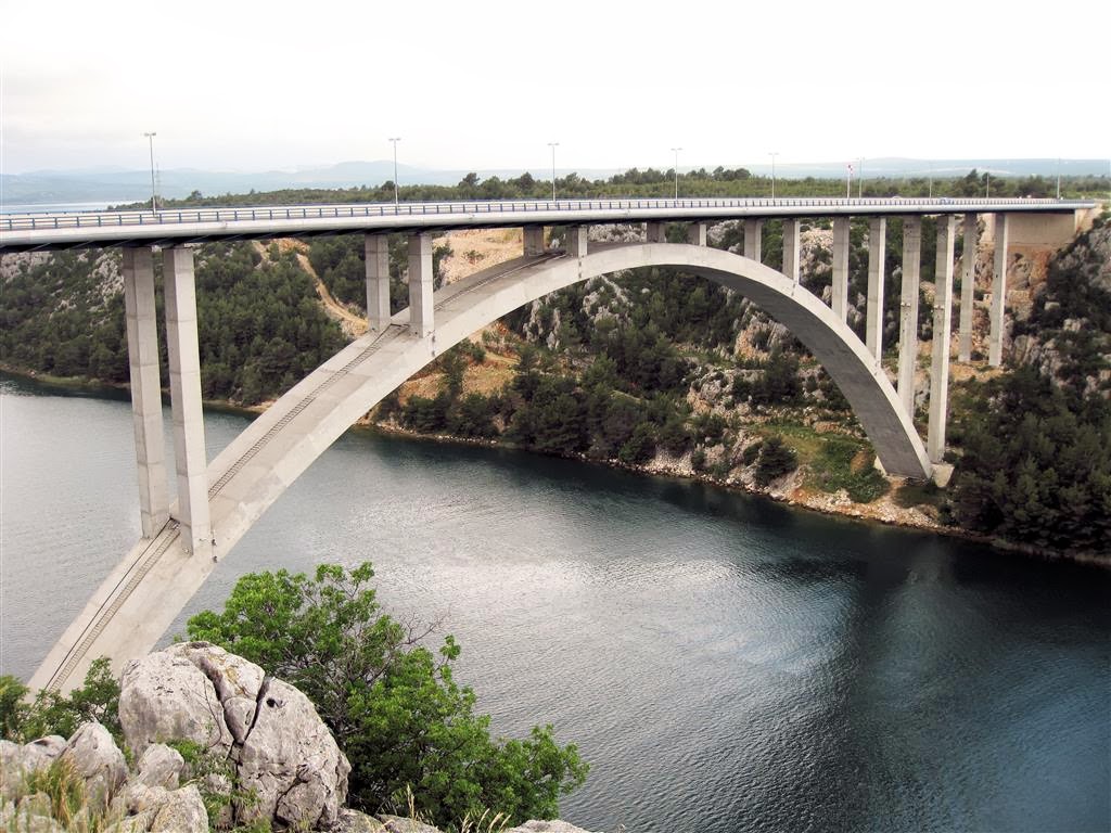 DUBROVNIK -> PODGORA - de Skradin brug over de KRKA rivier
