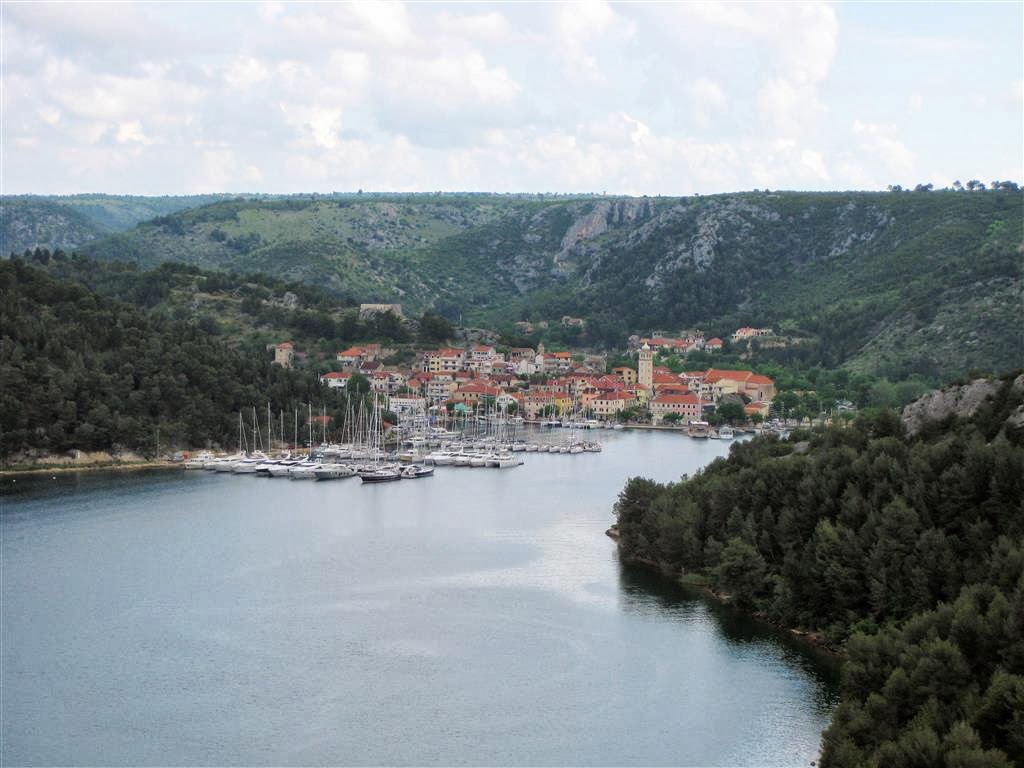 DUBROVNIK -> PODGORA - uitzicht over Skradin