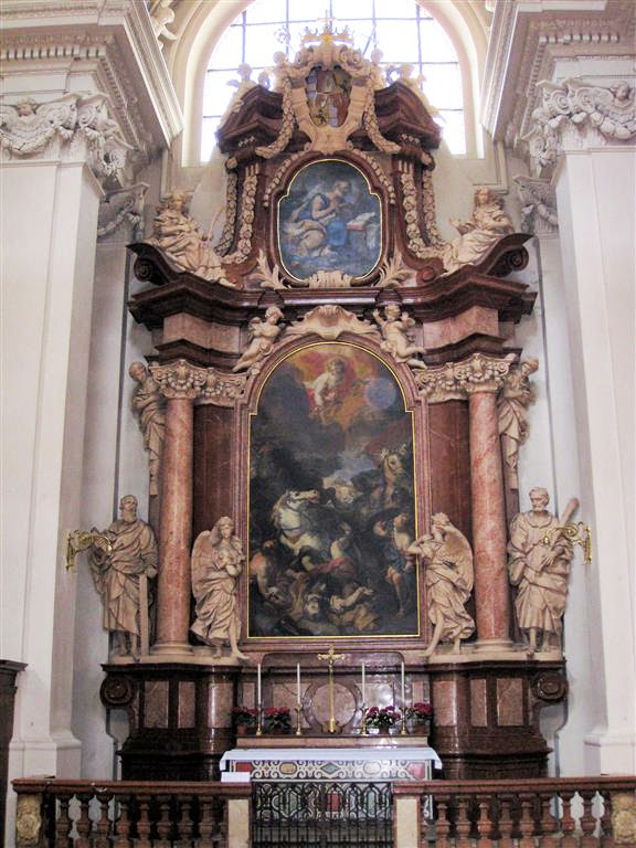 PASSAU (DUITSLAND) - binnen in de Sint Stephan kathedraal