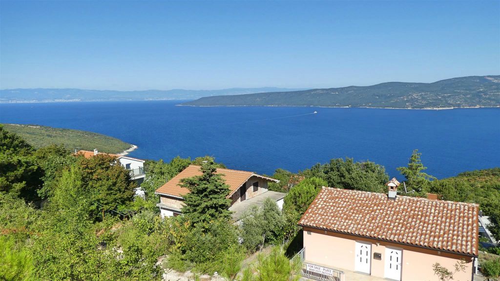 KRŠAN - het uitzicht op de Adriatische zee