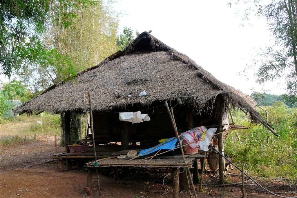 THAILAND - CHIANG RAI - huis van de Akha bergstam