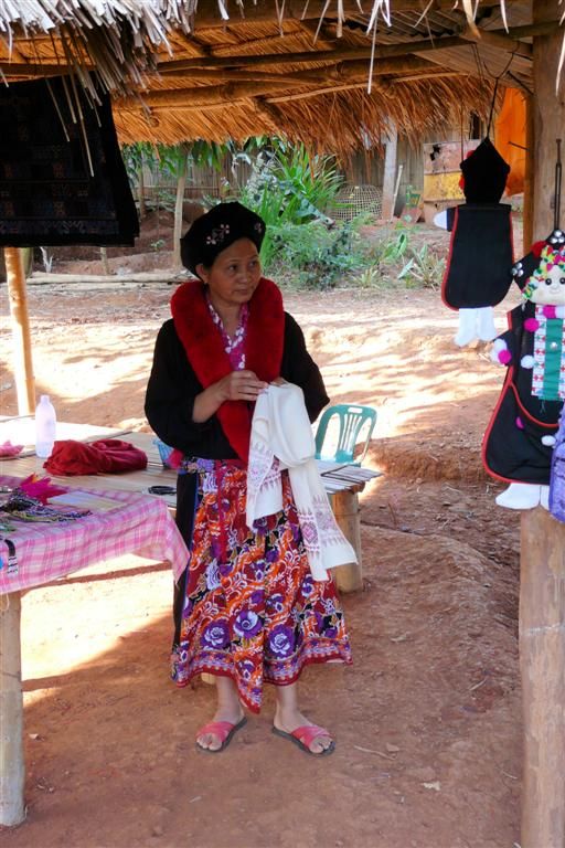 THAILAND - CHIANG RAI - vrouw van de Lu Mien-Yao bergstam