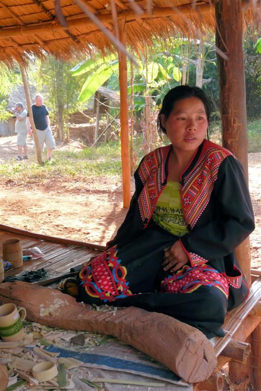 THAILAND - CHIANG RAI - vrouw van de Lahu Muser bergstam