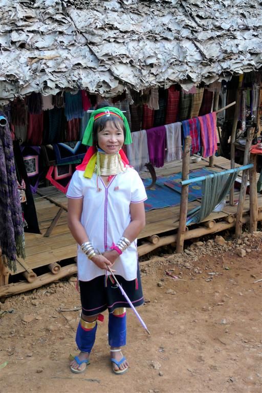 THAILAND - CHIANG RAI - vrouw van de Long Neck Karen bergstam