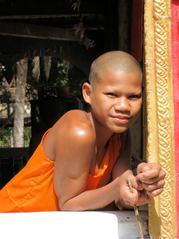 LAOS - KONG ISLAND - jonge monnik