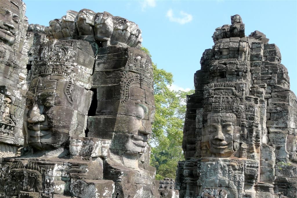 CAMBODJA - SIEM REAP - Bayon tempel van Angkor Thom