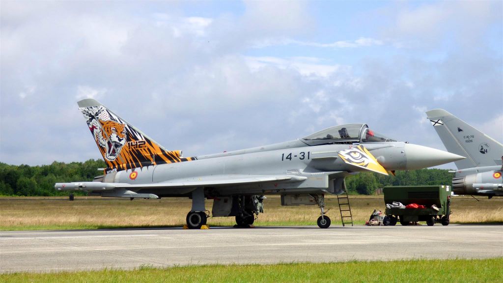 een Eurofighter Ala-14 straaljager (NTM18 Spanje)