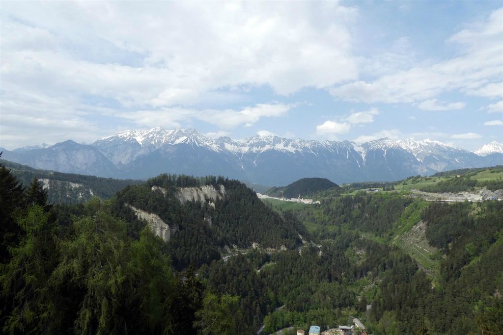 SCHÖNBERG (OOSTENRIJK) - het uitzicht bij de Europabrug