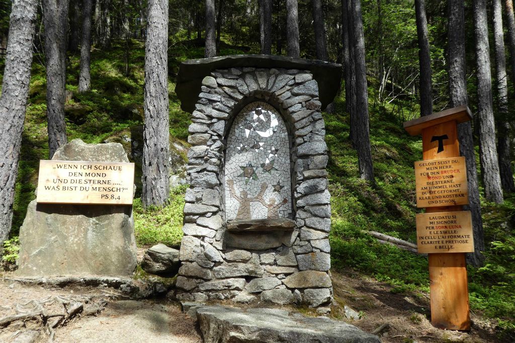 CAMPO TURES - een kunstvoorwerp in het nationale park Rieserferner