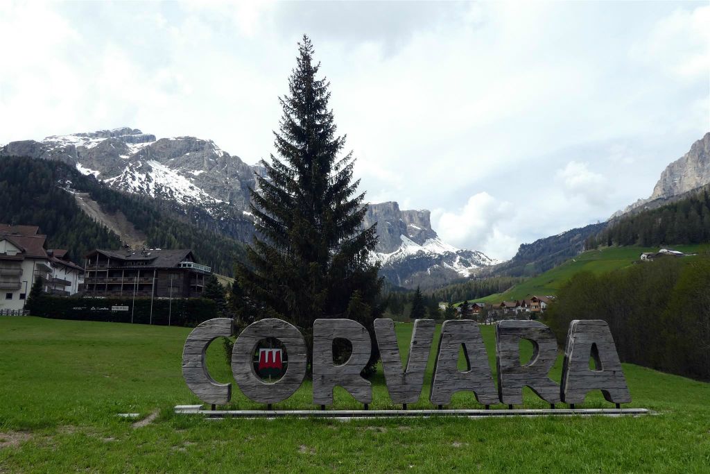 CORVARA - het welkomstbord