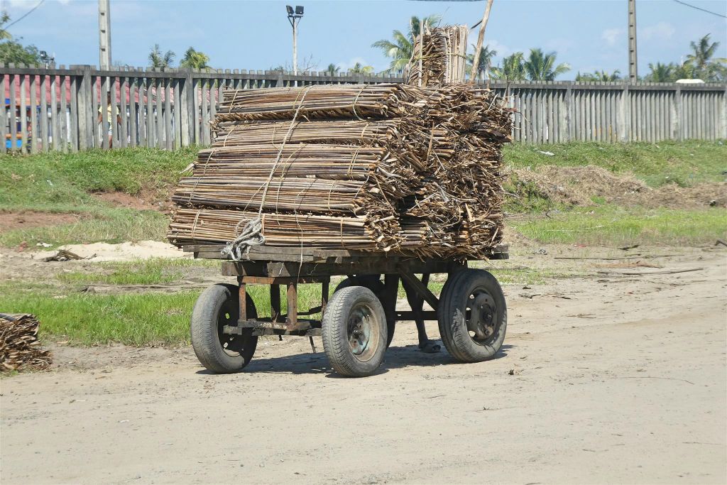 TOAMASINA - een kar met hout