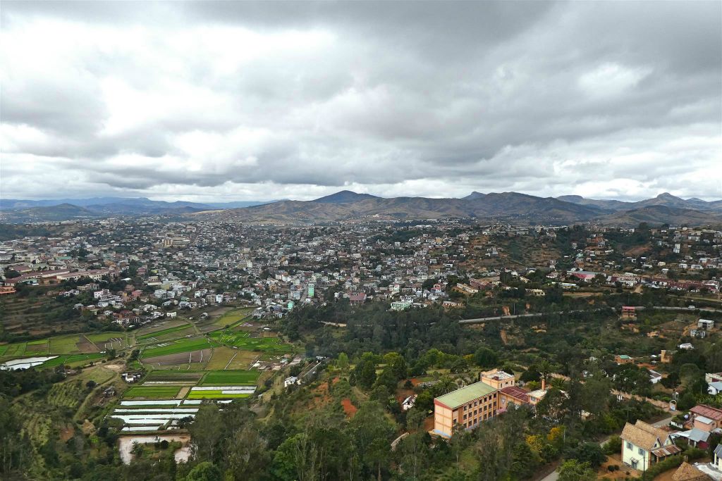 FIANARANTSOA - het uitzicht over de stad