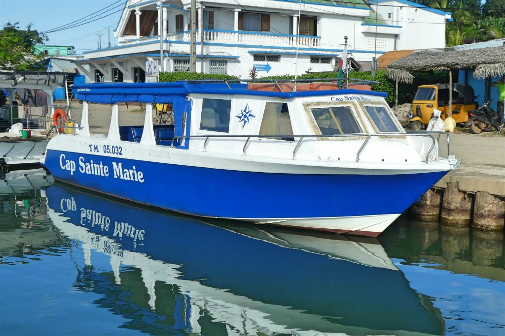 SOANIERANA IVONGO - de boot waarmee we naar het eiland Île Sainte-Marie varen