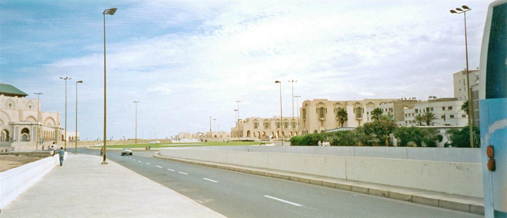 CASABLANCA - de omgeving bij de Hassan II moskee