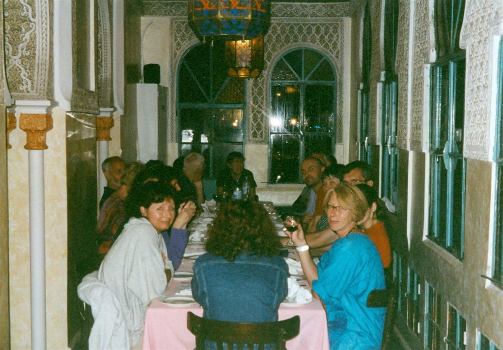 TANGER - avondeten met de groep