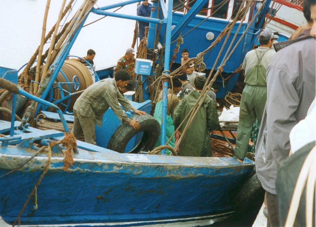 ESSOUIRA - een binnengekomen vissersboot
